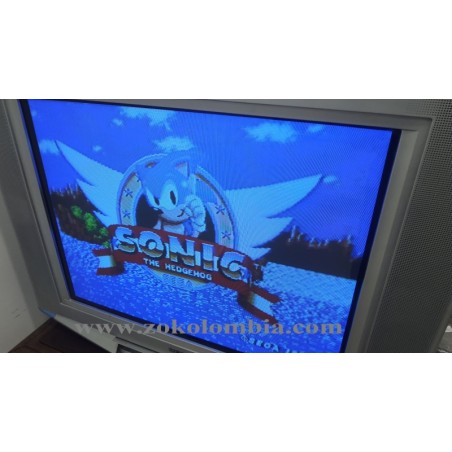 Casette 4 en 1 Sega Mega Drive Sonic 1, Tiny Toons, Los Pica Piedras y ...